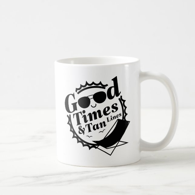 Good Times And Tan Lines Coffee Mug (Right)