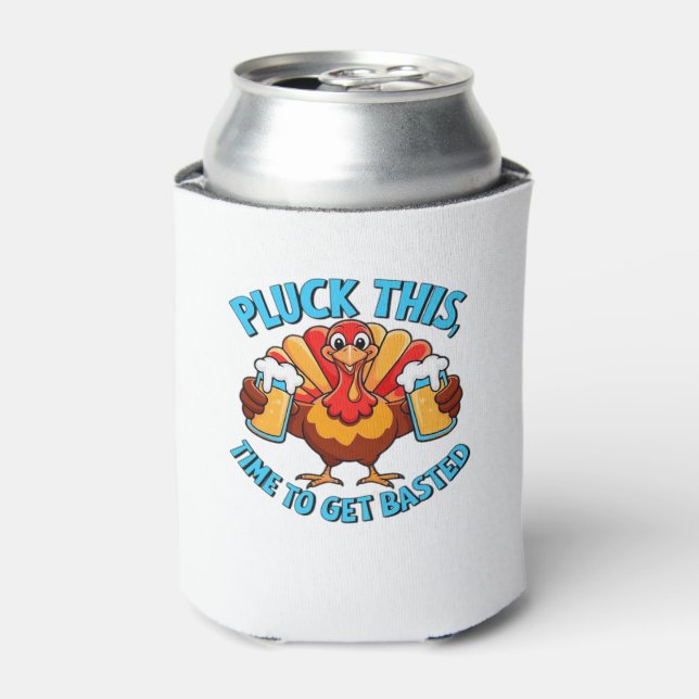 Good Times Happy Thamksgiving Classic T-Shirt Can Cooler (Can Front)
