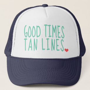 Good Times Tan Lines Summer casquettes filles