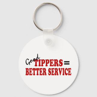 Good Tippers= Better Service Keychain