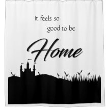  Good to be home black white calligraphy modern