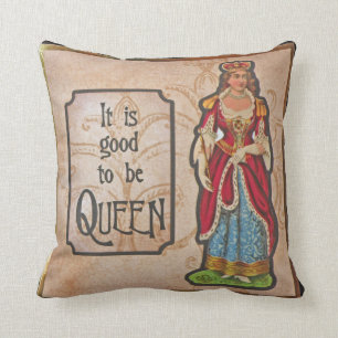 Good To Be Queen Throw Pillow