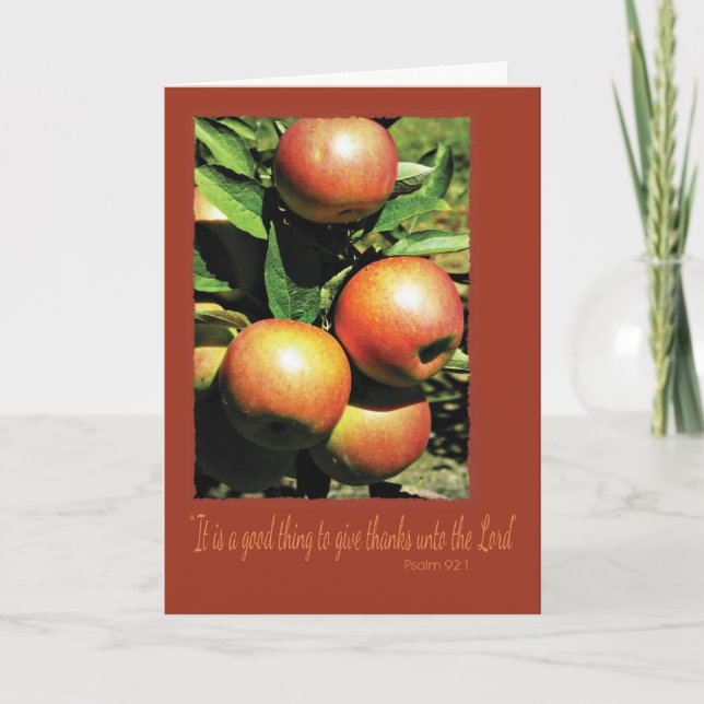 Good to Give Thanks To Lord Thanksgiving Card (Front)