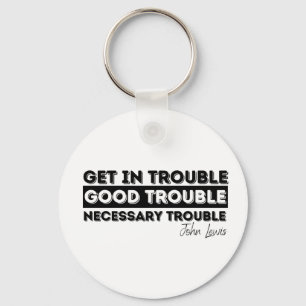 good trouble john lewis keychain