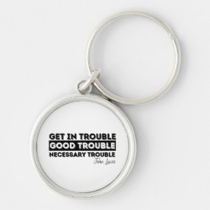 good trouble john lewis keychain