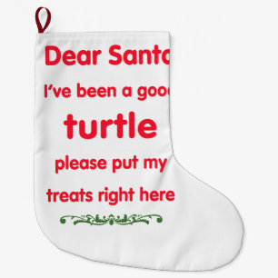 good turtle large christmas stocking