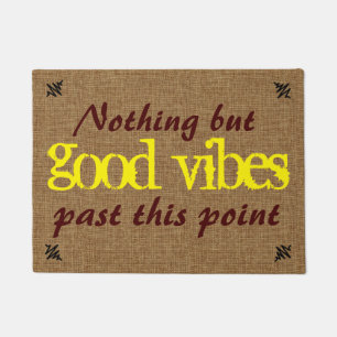 Good Vibe Positive Message Doormat