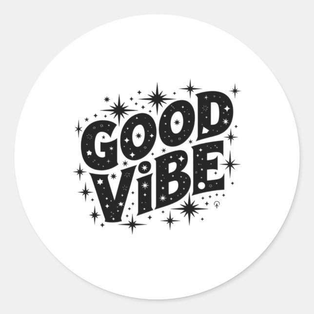 Good Vibe Stars Sticker  (Front)