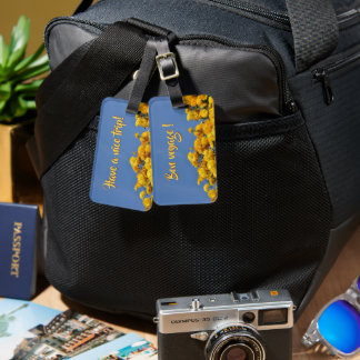 Good vibes and sunny day luggage tag
