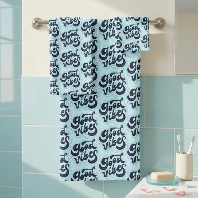 Good Vibes Bath Towel Set (Creator Uploaded)