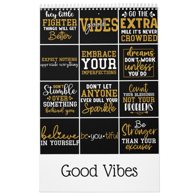 Good Vibes Calendar (Cover)