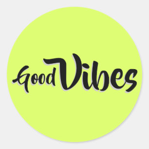 Good Vibes  Classic Round Sticker
