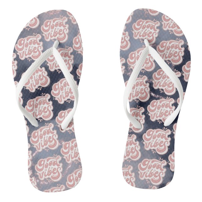 Good Vibes Flip Flops (Footbed)