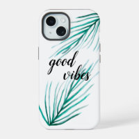 Good vibes Green Palm tree leaves