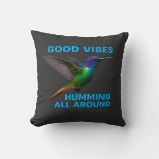 Good Vibes – Humming All Around Edition Throw Pillow