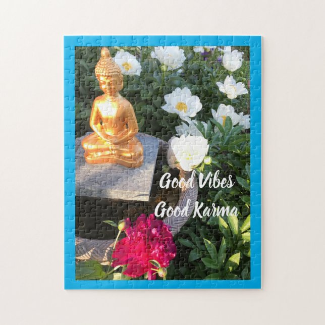 Good Vibes/Karma Buddha, 11" x 14", 252 pieces Jigsaw Puzzle (Vertical)