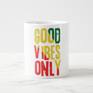 Good vibes large coffee mug