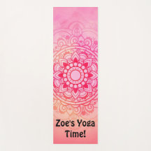 Good Vibes Mandala Personalized Yoga Mat