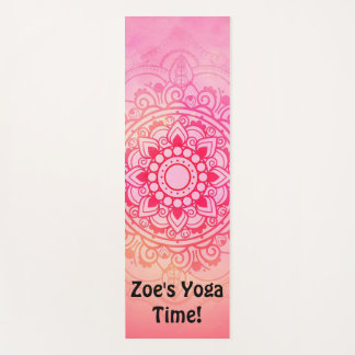 Good Vibes Mandala Personalized Yoga Mat