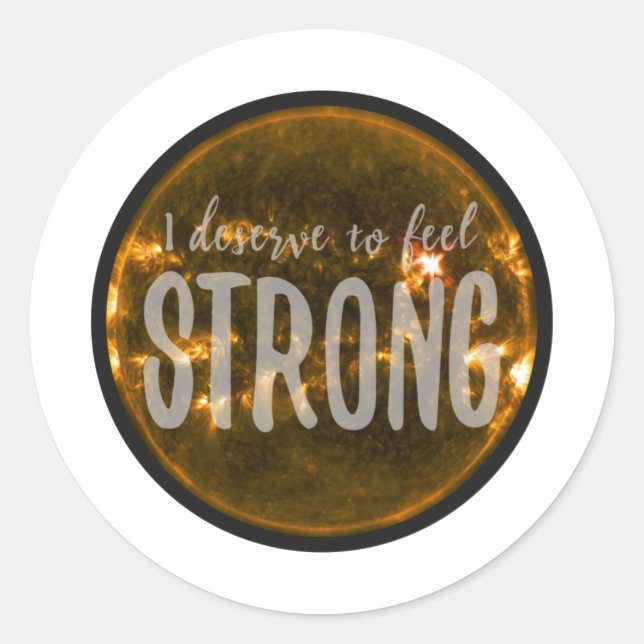 good vibes motivation for self acceptance classic round sticker (Front)