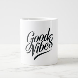 Good Vibes Mug - Modern Calligraphy Style