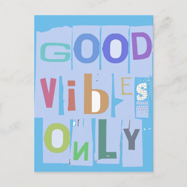 good vibes only 2_3.jpg postcard (Front)