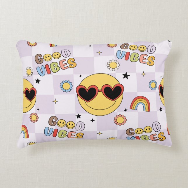 Good Vibes Only Accent Pillow (Front)
