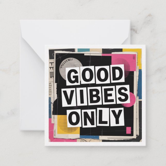 Good Vibes Only Card (Front)