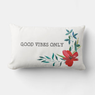 GOOD VIBES ONLY  LUMBAR PILLOW