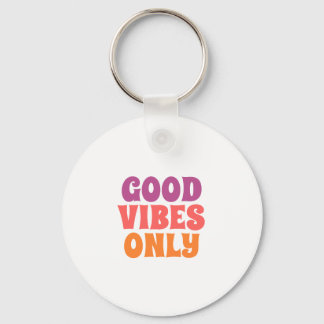 Good Vibes Only on budget tote bag Keychain