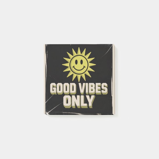 Good Vibes Only Post-it Notes (Front)