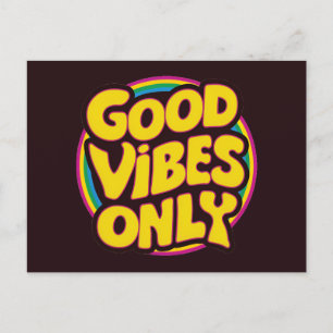 Good Vibes Only Postcard
