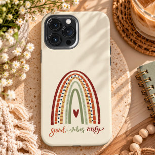 Good Vibes Only Quote Rainbow Fun Inspirivity iPhone 13 Pro Max Case
