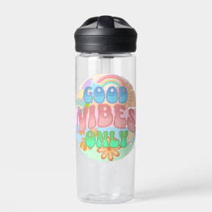 Good Vibes Only Retro Vintage Water Bottle
