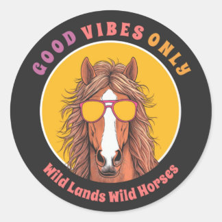 Good Vibes Only - River Classic Round Sticker