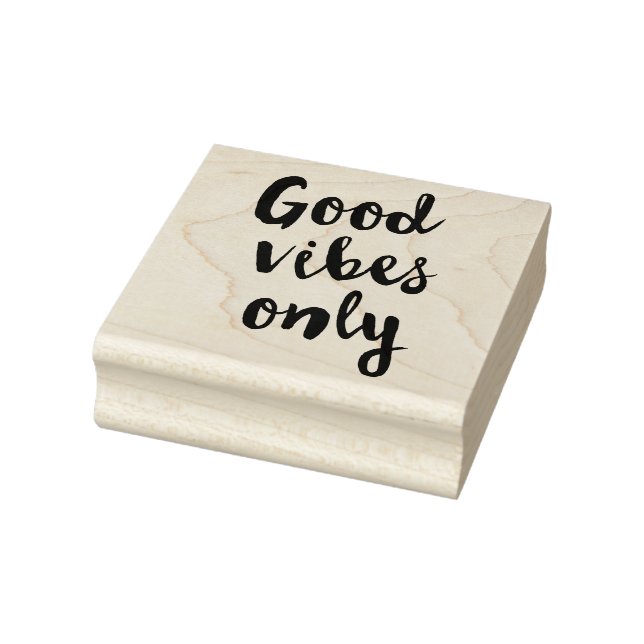Good vibes only rubber stamp (Stamp)