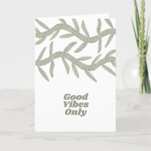 Good Vibes Only Thank You Card