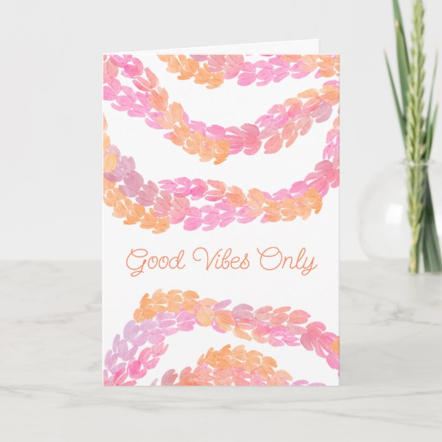 Good Vibes Only Thank You Card (Front)