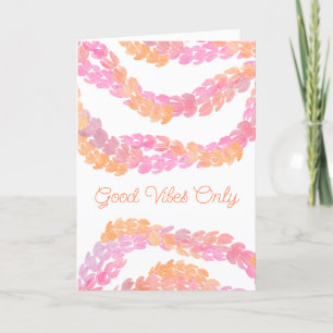 Good Vibes Only Thank You Card