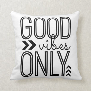 Good Vibes Only Throw Pillow