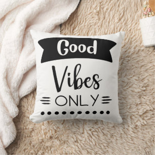 Good Vibes Only Throw Pillow