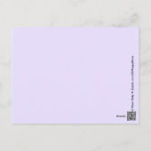 Good Vibes Only Ultra Violet Positive Uplifting Postcard (Back)
