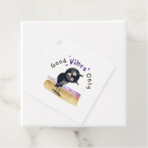Good Vibes Only with Curious Owl Favour Tags