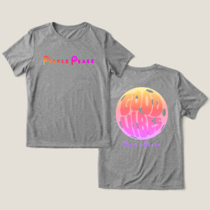 good vibes/pickle peace Tri-Blend shirt