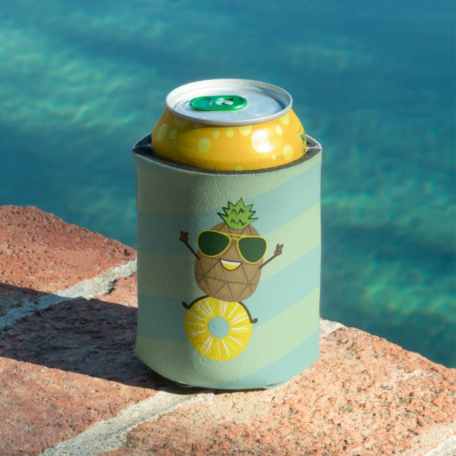 Good Vibes Pineapple | Fun Summer Can Cooler (In Situ Pool)