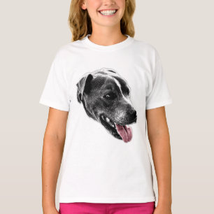 Good Vibes Pitbull Mix Red Tongue Tee