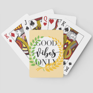 good vibes playing cards