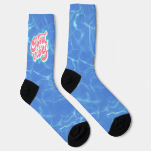 Good vibes pool Crew Socks