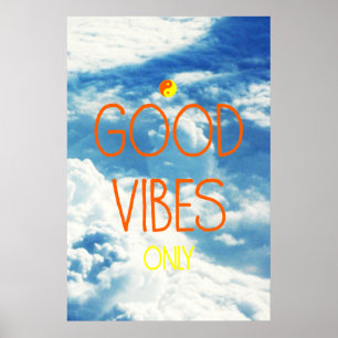 Good Vibes, Poster positif, T-shirt, impression de