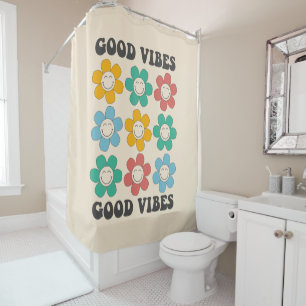 Good Vibes Retro Colorful Daisy Flowers
